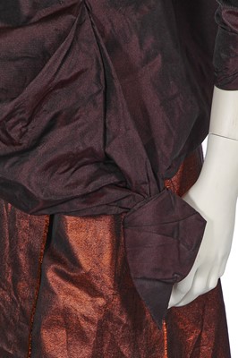 Lot 119 - A Vivienne Westwood taffeta corset blouse and skirt, 2000s