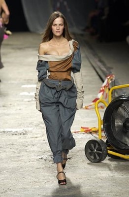 Lot 120 - A Vivienne Westwood silk and cotton corset top, 'Street Theatre' collection, Spring-Summer 2003