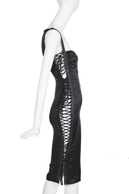 Lot 197 - A Dolce and Gabbana black satin dress, re-issue of Spring-Summer 2003