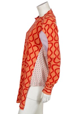 Lot 201 - A Vivienne Westwood cotton squiggle print 'pirate' shirt, circa 1990