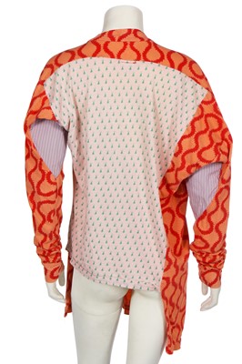 Lot 201 - A Vivienne Westwood cotton squiggle print 'pirate' shirt, circa 1990
