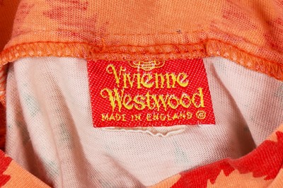 Lot 201 - A Vivienne Westwood cotton squiggle print 'pirate' shirt, circa 1990