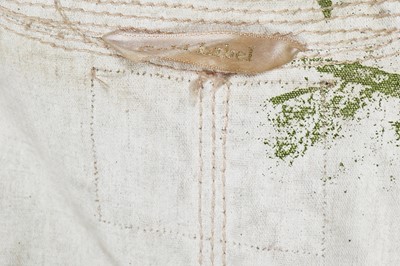 Lot 110 - A Vivienne Westwood 'grass stain' print linen-blend coat, 'Summertime' collection, Spring-Summer 2000