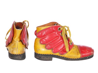 Lot 188 - A rare pair of Mr Freedom winged leather boots, designed by Jim O'Connor, 1970