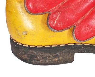 Lot 188 - A rare pair of Mr Freedom winged leather boots, designed by Jim O'Connor, 1970