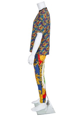 Lot 7 - A Versace printed cotton ensemble, 2000s-2010s