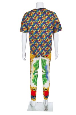 Lot 7 - A Versace printed cotton ensemble, 2000s-2010s