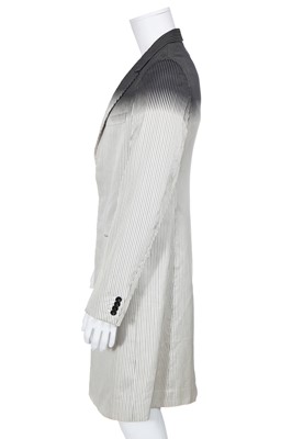 Lot 28 - An Alexander McQueen men's silk blend coat, Spring-Summer 2009