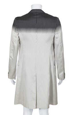 Lot 28 - An Alexander McQueen men's silk blend coat, Spring-Summer 2009