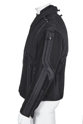 Lot 47 - An Issey Miyake men's black polyester and mesh inflatable jacket, Spring-Summer 2001