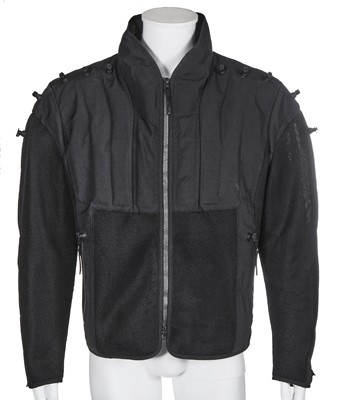 Lot 47 - An Issey Miyake men's black polyester and mesh inflatable jacket, Spring-Summer 2001