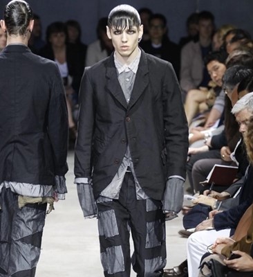 Lot 46 - A Comme des Garçons men's black wool jacket, Spring-Summer 2014