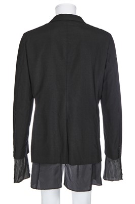 Lot 46 - A Comme des Garçons men's black wool jacket, Spring-Summer 2014