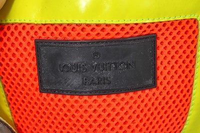 Lot 30 - A pair of Louis Vuitton x Stephen Sprouse men's neon graffiti monogram trainers, Spring-Summer 2001