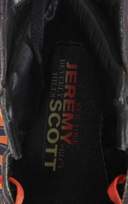 Lot 9 - A pair of Addidas by Jeremy Scott men's flame trainers, 2008