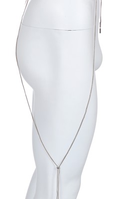 Lot 102 - A Jean Paul Gaultier sterling silver corset belt, probably 1990s