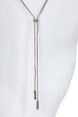 Lot 102 - A Jean Paul Gaultier sterling silver corset belt, probably 1990s