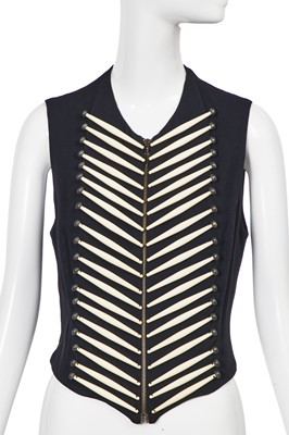 Lot 212 - A Rifat Ozbek native American-inspired 'bone' waistcoat, Spring-Summer 1992