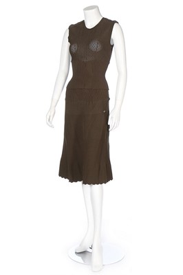 Lot 136 - Two Chanel knitted jersey ensembles, 2008,...