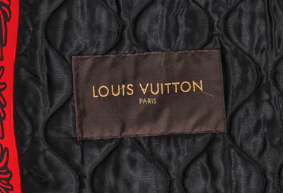 Lot 5 - A Louis Vuitton by Kim Jones men's printed red parka, Autumn-Winter 2015-16