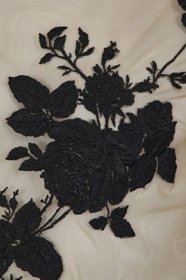 Lot 78 - An Alexander McQueen embroidered mesh top, circa 1997-1998