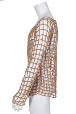 Lot 26 - A Maison Martin Margiela alpaca wool mesh top, Autumn-Winter 2008-09