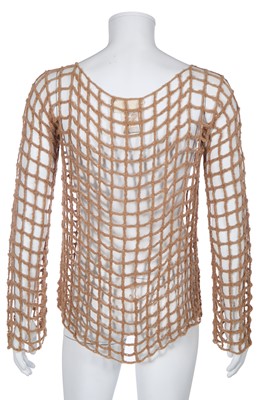 Lot 26 - A Maison Martin Margiela alpaca wool mesh top, Autumn-Winter 2008-09
