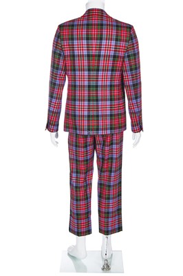 Lot 1 - A Vivienne Westwood men's 'circuit tartan' wool suit, circa 2020
