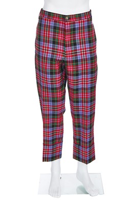 Lot 1 - A Vivienne Westwood men's 'circuit tartan' wool suit, circa 2020