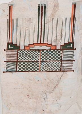 Lot 170 - A Westwood/McLaren power-station print cotton ensemble, 'Nostalgia of Mud (Buffalo)' collection, Autumn-Winter 1982-83