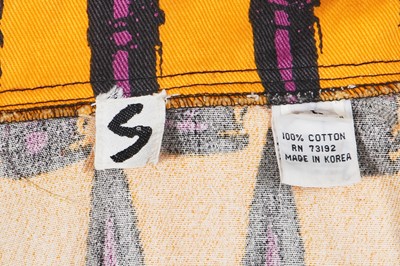 Lot 163 - A Stephen Sprouse printed menswear ensemble, Spring-Summer 1988