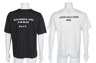 Lot 154 - Three John Galliano 'Galliano's Girl' T-shirts, 1988-89