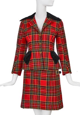 Lot 206 - A Vivienne Westwood tartan wool ensemble, 'Anglomania' collection, Autumn-Winter 1993-94
