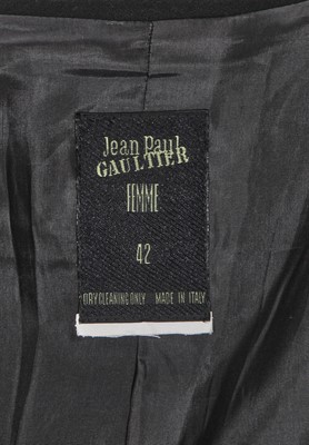 Lot 131 - A Jean Paul Gaultier black wool and cotton jacket, circa 1990