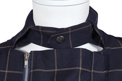 Lot 27 - A Vivienne Westwood men's checked navy wool bondage suit, 2000s