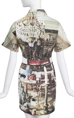Lot 112 - A Vivienne Westwood printed denim dress, 'Salon' collection, Spring-Summer 1992