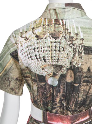 Lot 112 - A Vivienne Westwood printed denim dress, 'Salon' collection, Spring-Summer 1992