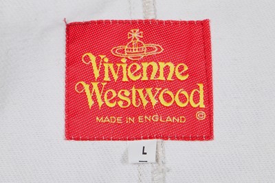 Lot 112 - A Vivienne Westwood printed denim dress, 'Salon' collection, Spring-Summer 1992