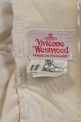 Lot 113 - A Vivienne Westwood white long-sleeved boulle-print corset, 'Dressing Up' collection, Autumn-Winter 1991-92