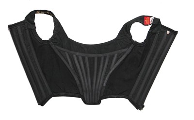 Lot 117 - A Vivienne Westwood black satin 'boulle' print corset, 'Portrait' collection