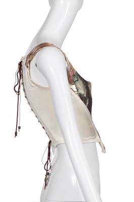 Lot 119 - A Vivienne Westwood printed lycra corset, 'Portrait' collection, Autumn-Winter 1990-91