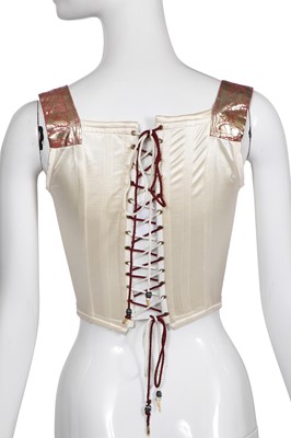 Lot 119 - A Vivienne Westwood printed lycra corset, 'Portrait' collection, Autumn-Winter 1990-91
