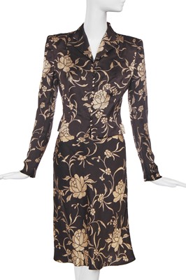 Lot 203 - A John Galliano printed satin ensemble, 'A Russian Gypsy Named O'Flanneghan' collection, Spring-Summer 1997