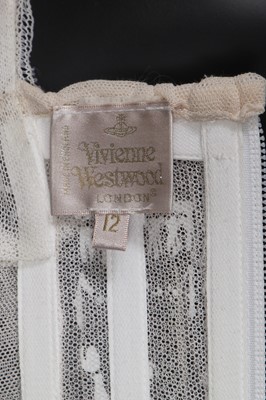 Lot 110 - A Vivienne Westwood flocked tulle 'Boulle' corset, probably 'Salon' collection, Spring-Summer 1992