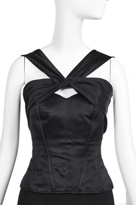 Lot 45 - A Chanel black silk evening ensemble, circa 1990