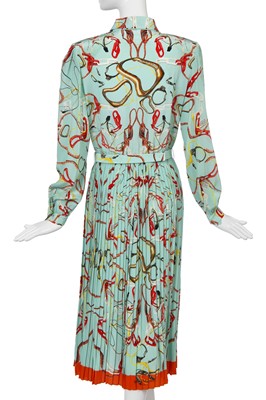 Lot 75 - A Maison Margiela by John Galliano printed silk dress, Autumn-Winter 2020-21