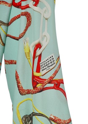 Lot 75 - A Maison Margiela by John Galliano printed silk dress, Autumn-Winter 2020-21