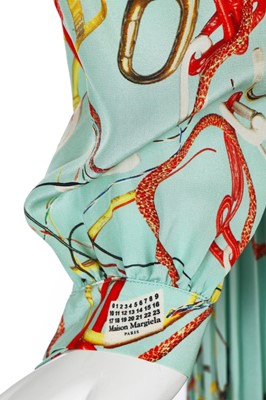 Lot 75 - A Maison Margiela by John Galliano printed silk dress, Autumn-Winter 2020-21
