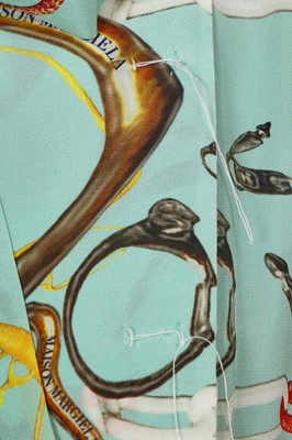 Lot 75 - A Maison Margiela by John Galliano printed silk dress, Autumn-Winter 2020-21