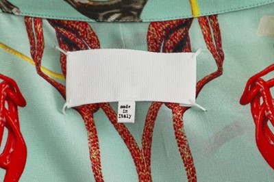Lot 75 - A Maison Margiela by John Galliano printed silk dress, Autumn-Winter 2020-21